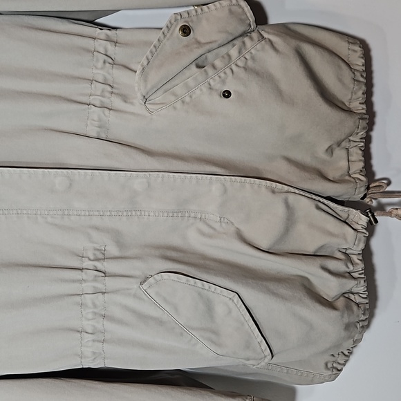 Sussan - Beige Canvas Utility Cargo Jacket with Hood - Size 8 - Picture 6 of 15